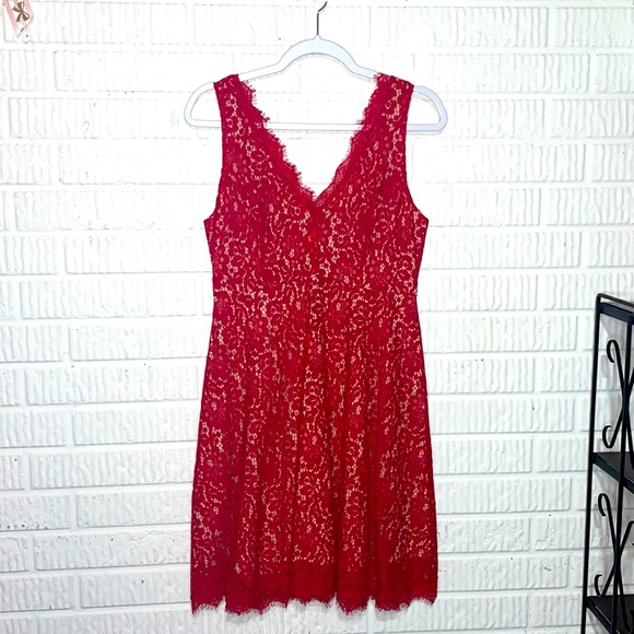 Soprano Dresses & Skirts - Soprano Red Lace Cocktail Dress